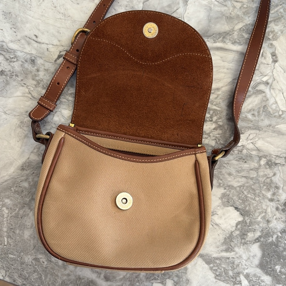 Vintage Marley Hodgkin No. 79 bag, tan/camel vacas and brown leather brass - Picture 3 of 13